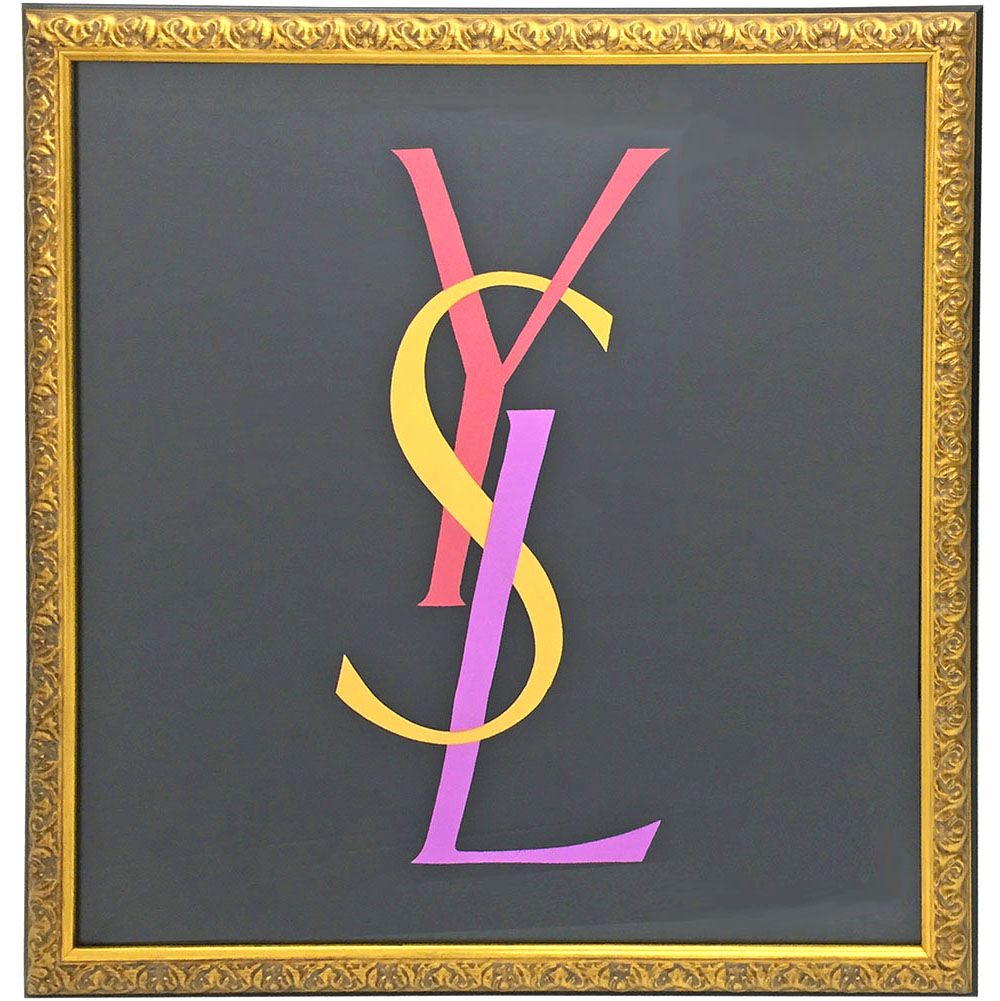 YvesSaintLaurent イヴ・サンローラン スカーフ ロゴ