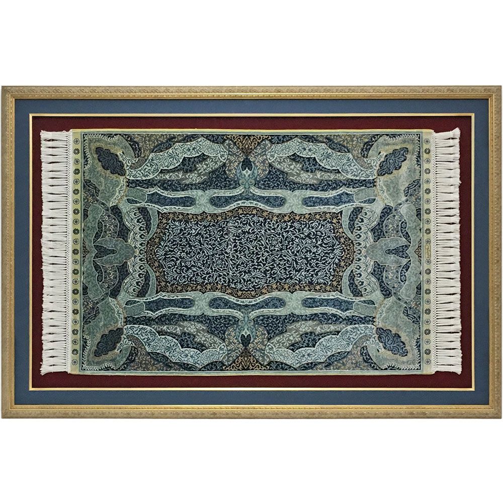 トルコ絨毯 タペストリー | 鮮やかな風景が描かれた、鑑賞価値の高い 