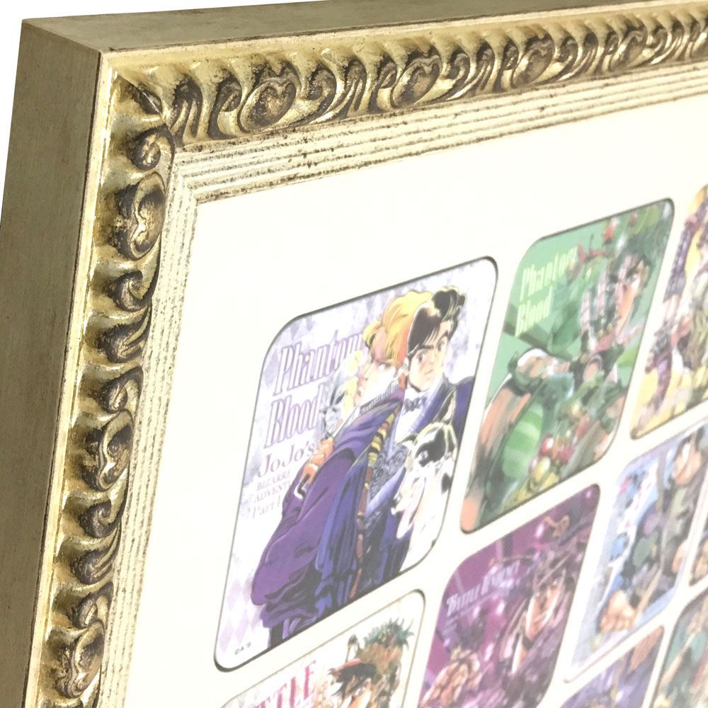 Jojo アートコースター 荒木飛呂彦原画展のコースターをイタリア製のフレームで額装しました