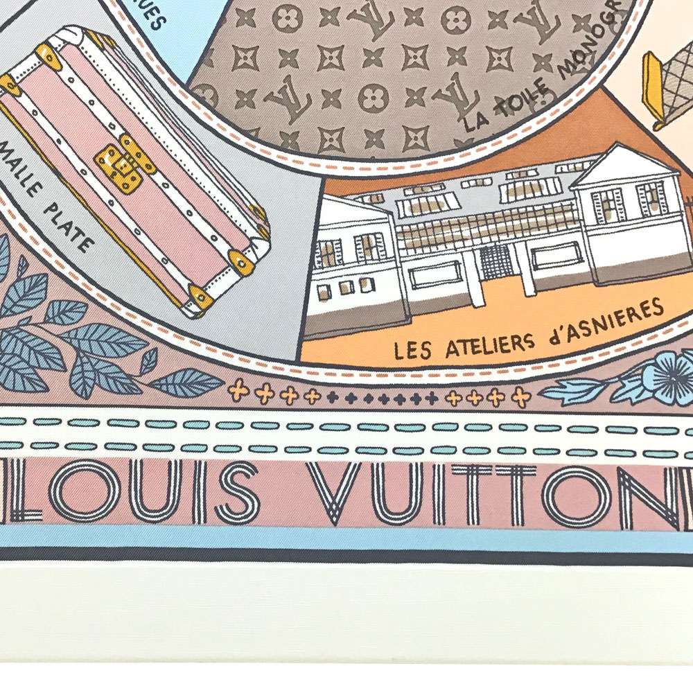 Lヴィトン カレジュドゥルイ | Louis Vuittonの色鮮やかなカレがホワイトの額縁によく合います