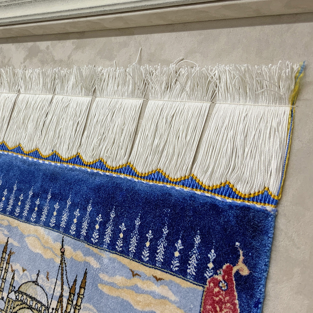 トルコ絨毯 タペストリー | 鮮やかな風景が描かれた、鑑賞価値の高い 