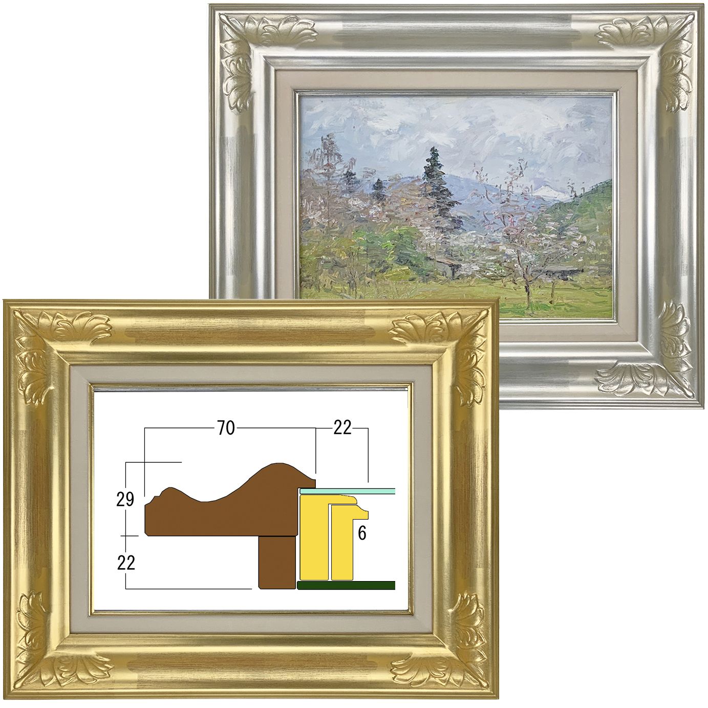 油絵額・日本画額(キャンバス・パネル額)、409×530(P10)の一覧 | 額縁