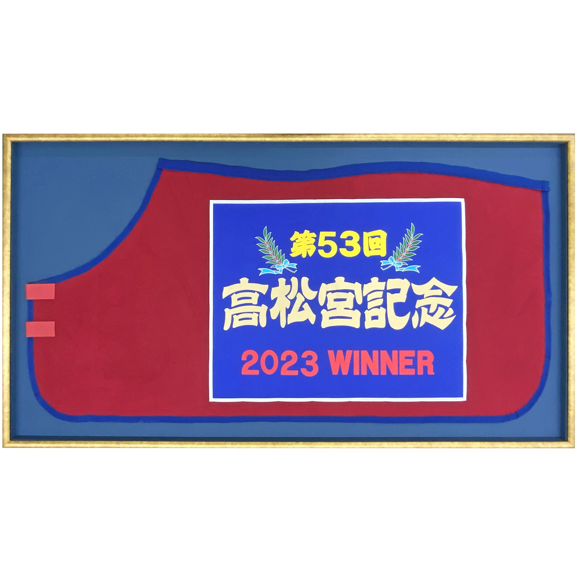 競走馬 優勝馬着 2023年高松宮記念を制した時の馬着の額装です