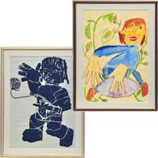 学童画用紙を入れる額縁