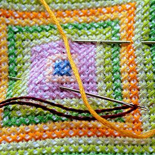 刺繍の額縁